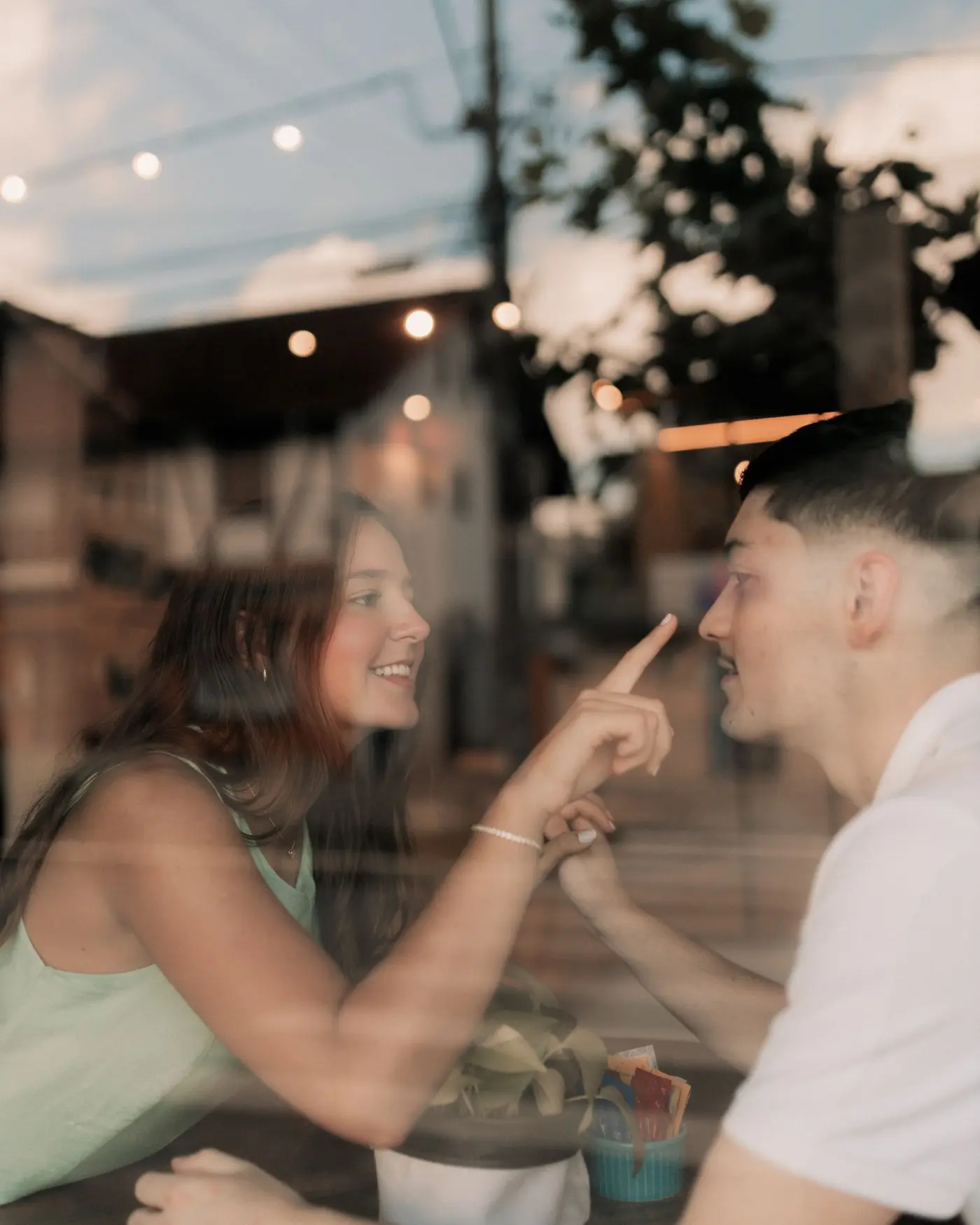 Meet for coffee when the vibe is simple and clear.